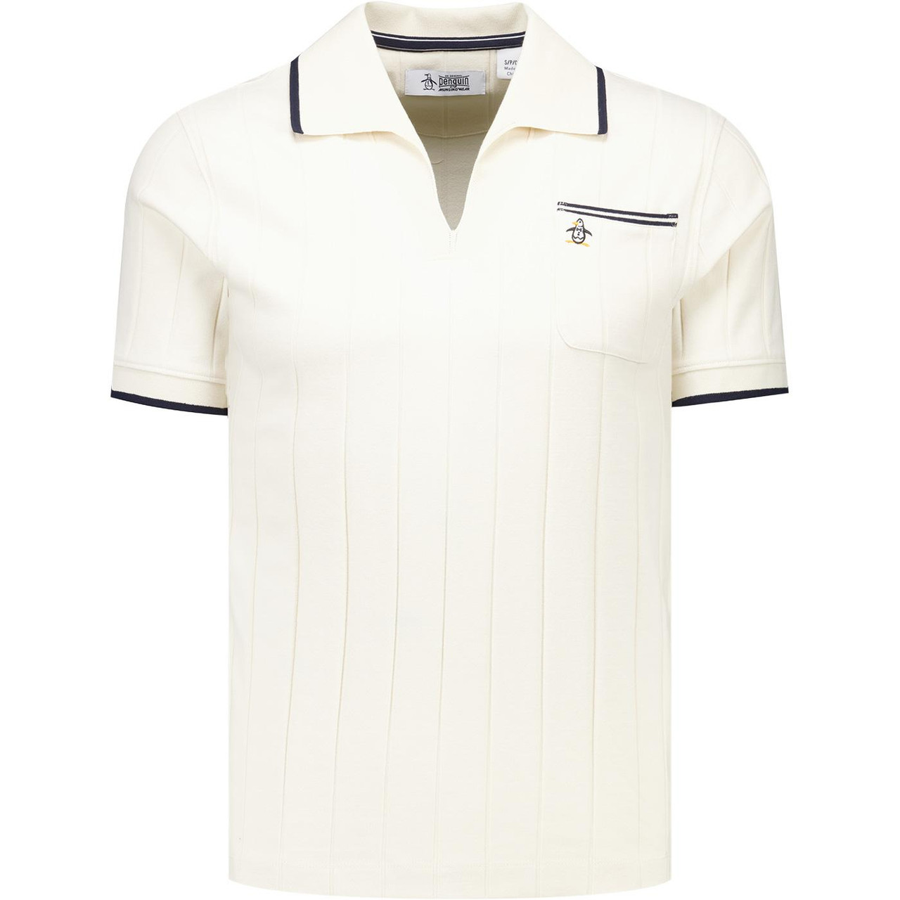 Original Penguin Archive Skipper Collar 50s Polo in Birch