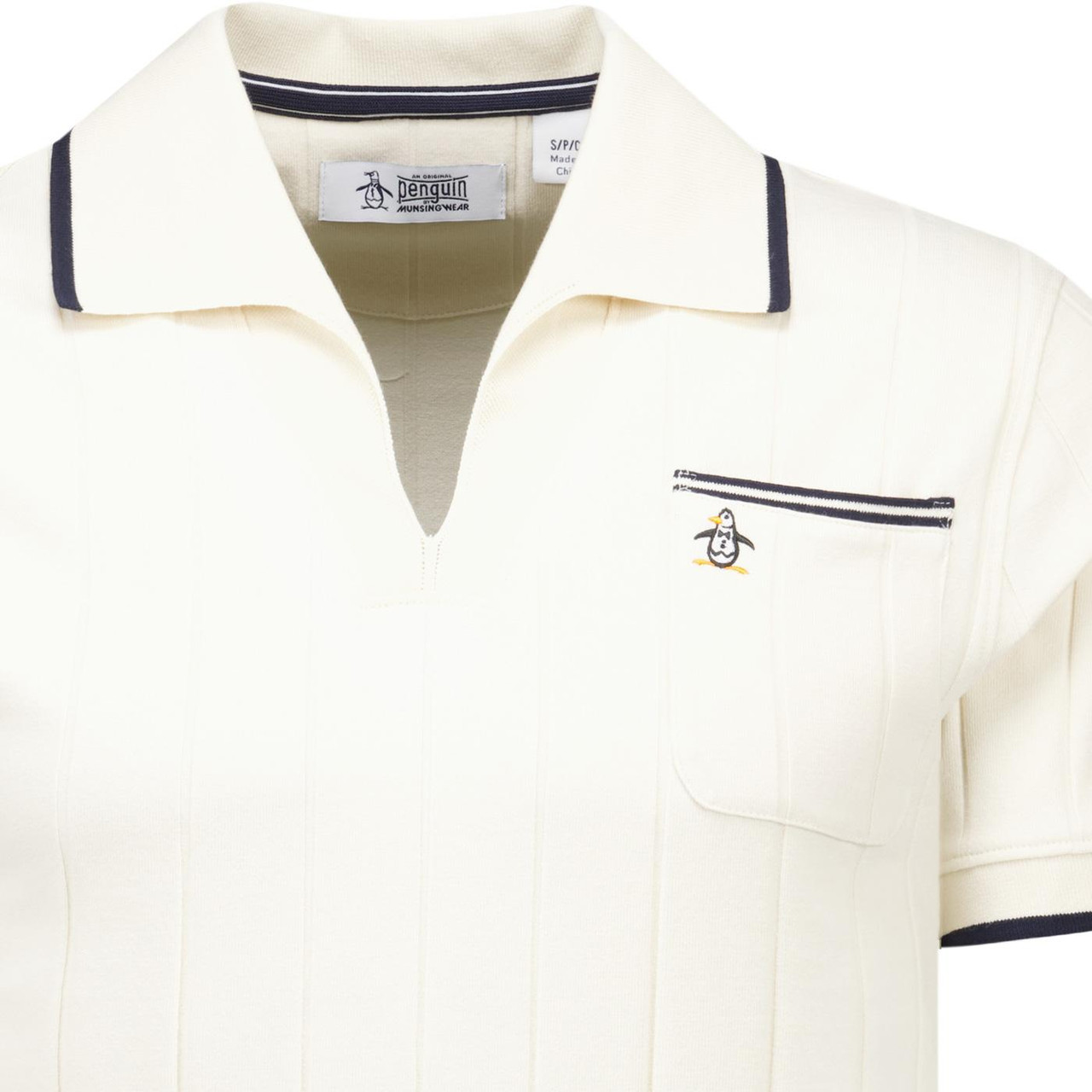 Original Penguin Archive Skipper Collar 50s Polo in Birch