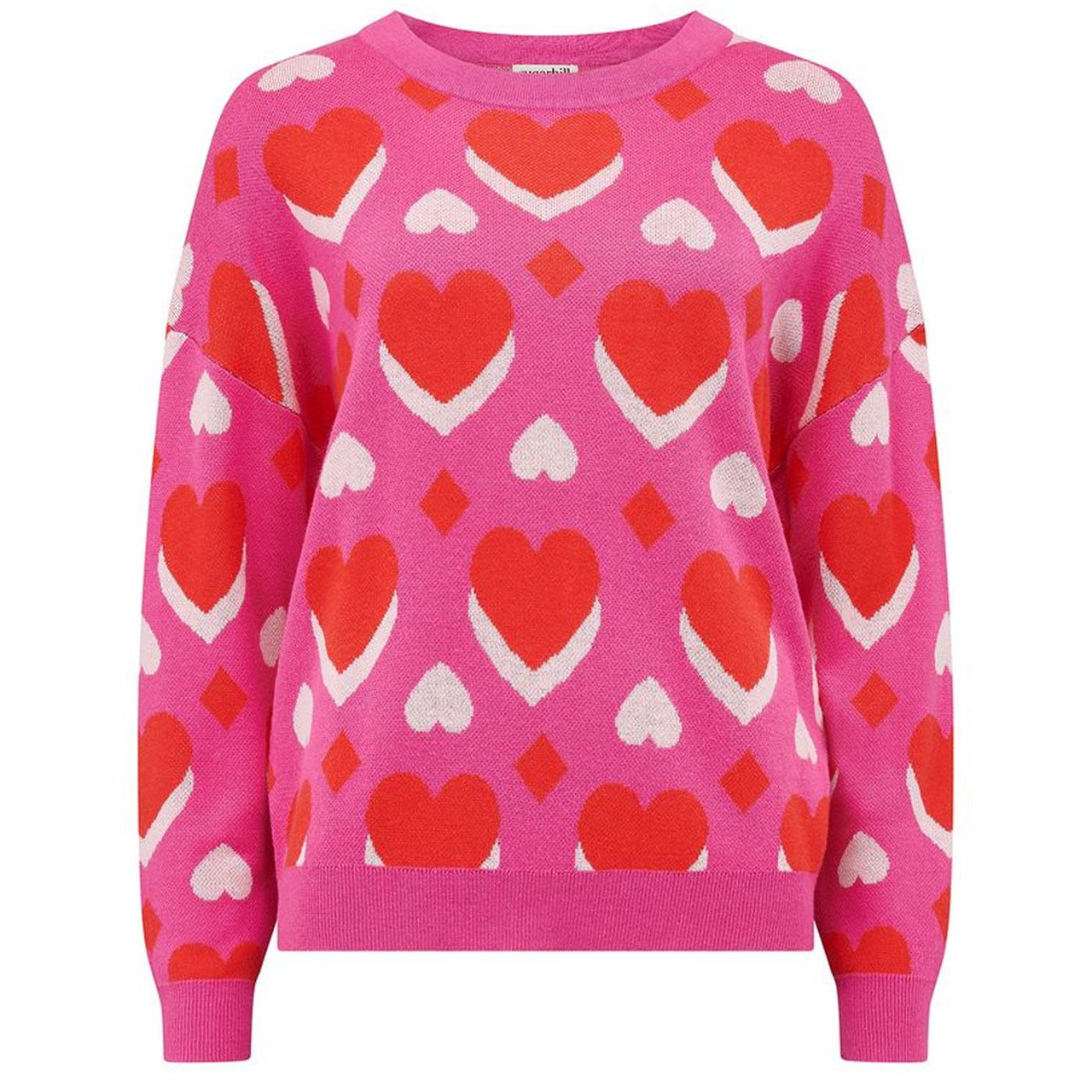 ニット/セーター Katie winter hearts knit pink IMG_6967_37211dc6-f6c6-4758-