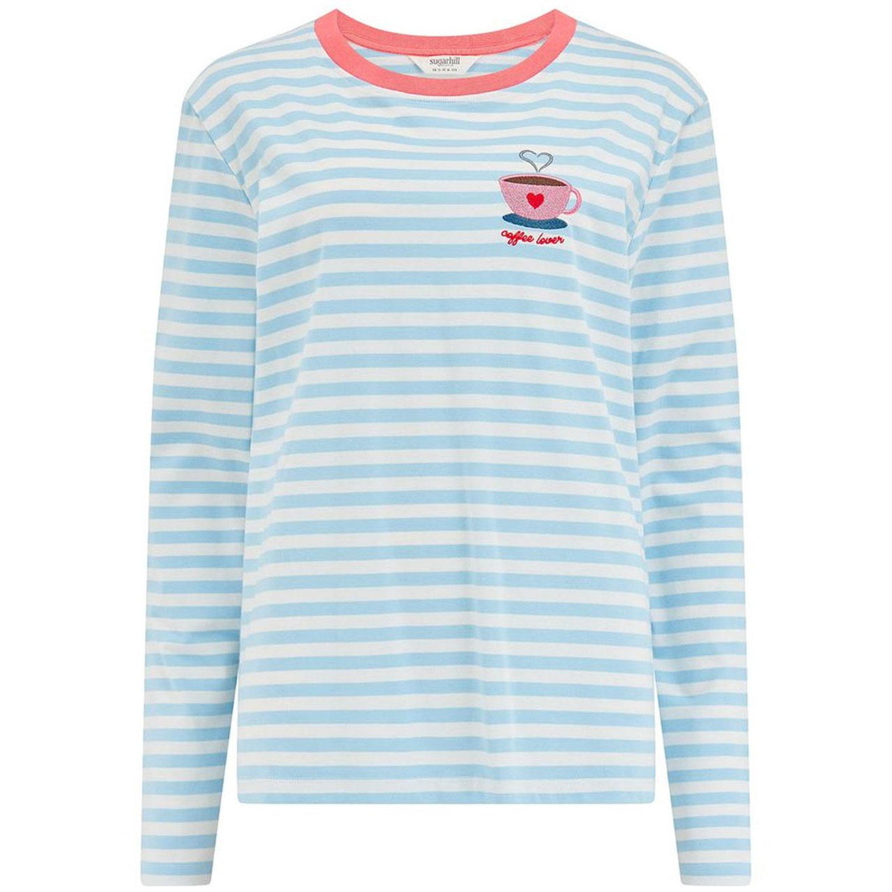 Sugarhill Brunswick Coffee Lover Stripe Jersey Top