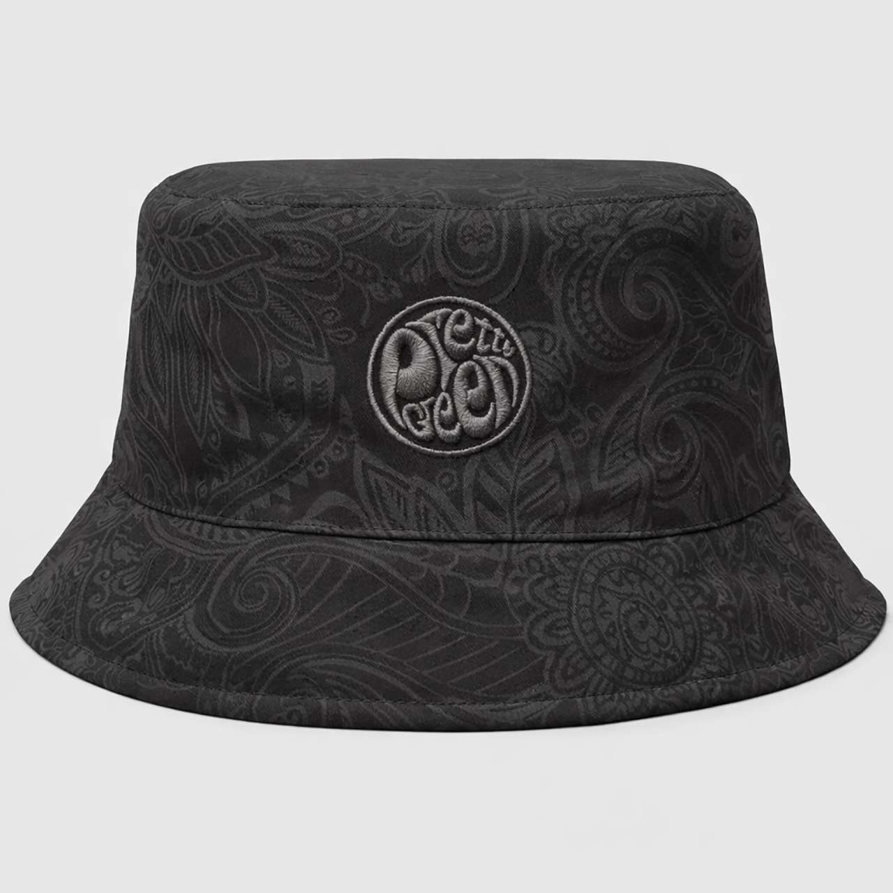 Pretty Green Resonance Water Reactive Paisley Bucket Hat in Black