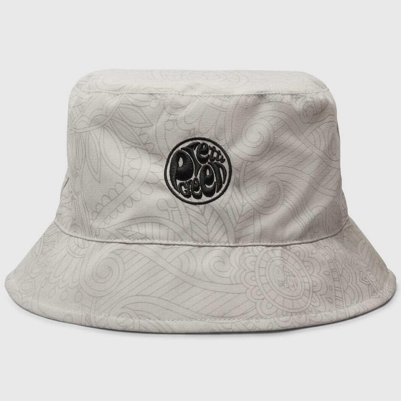 Paisley Bucket Hat in Gray and White Paisley Bucket Hat – Pacific Sunday Golf main image 3