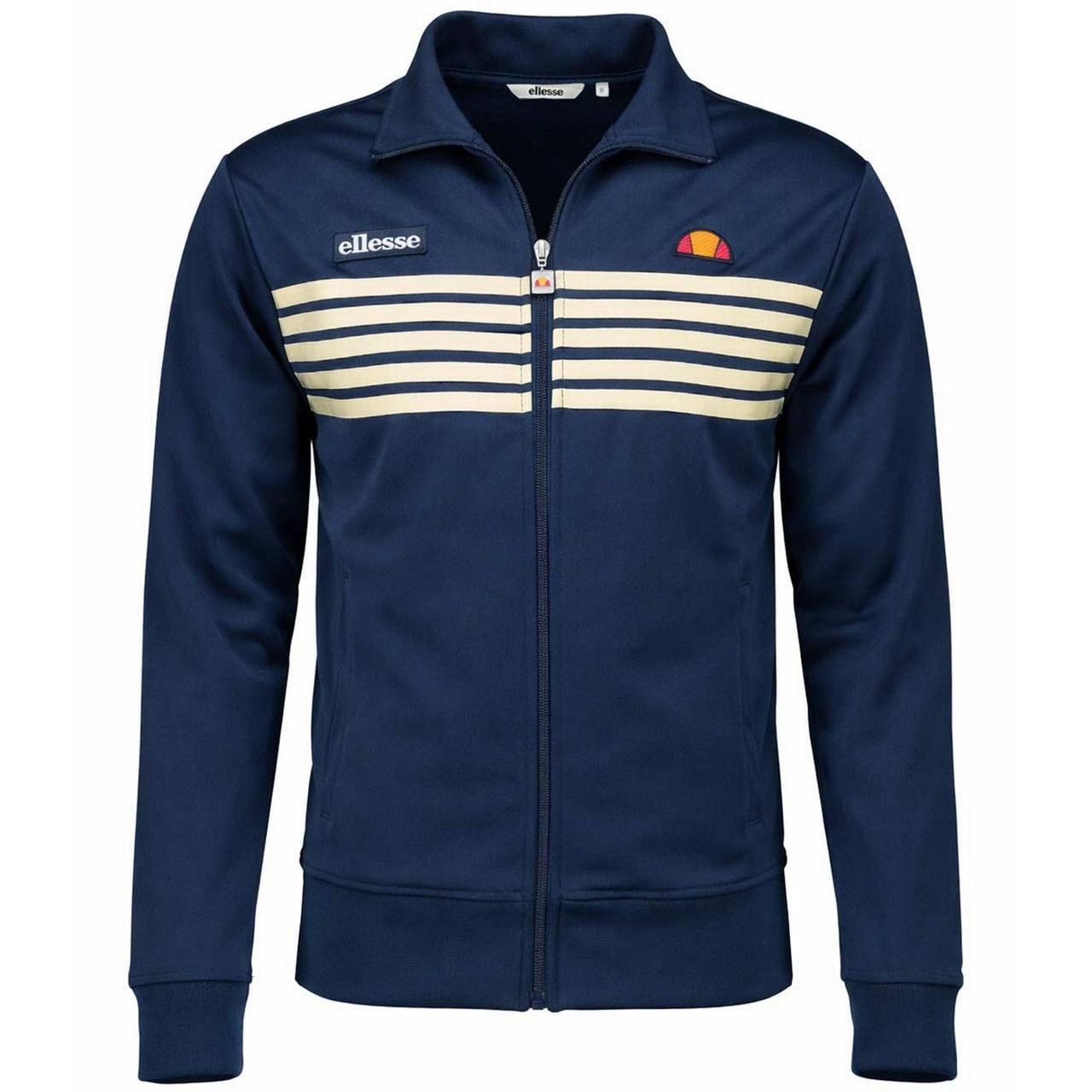Ellesse Vicenza 90s Chest Stripe Track Jacket in Navy