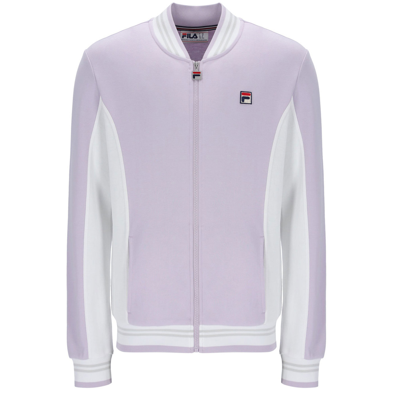 Fila Vintage Settanta Men's Bomber Track Jacket in Misty Lilac