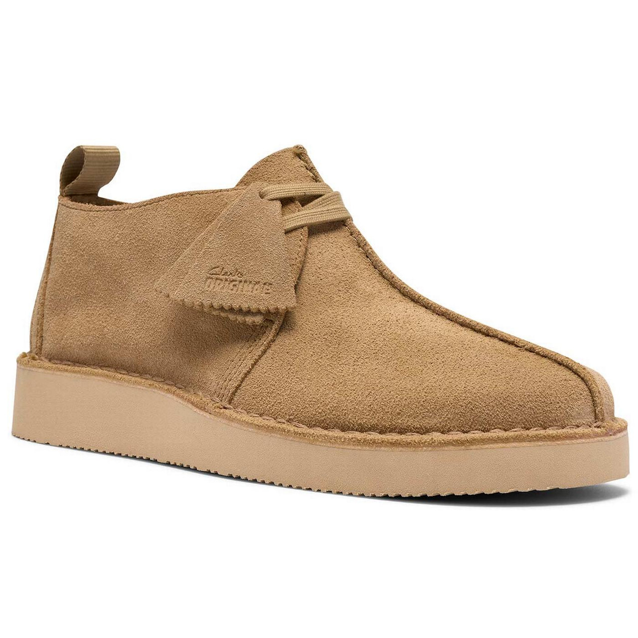 Clarks Originals Desert Trek Suede Shoes in Maple
