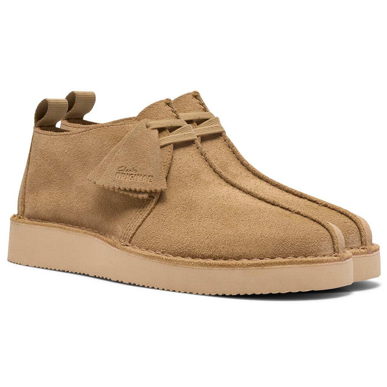 Clarks Originals Desert Trek Suede Shoes in Maple