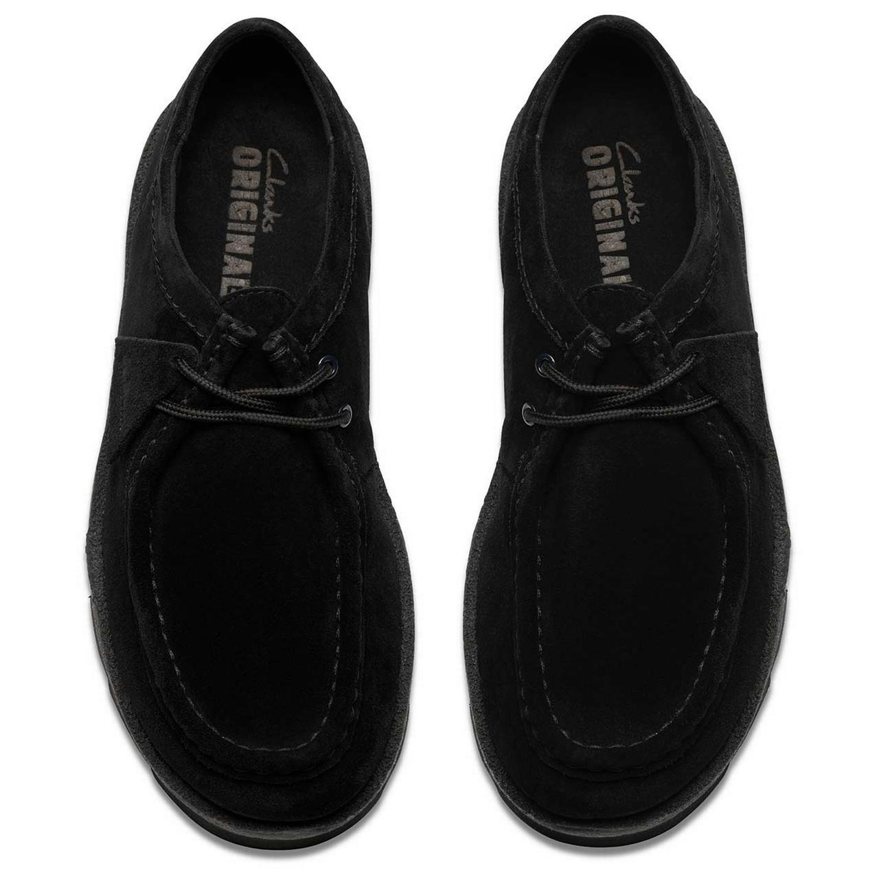 Clarks Originals Meare Walla Suede Moccasin Shoes in Black