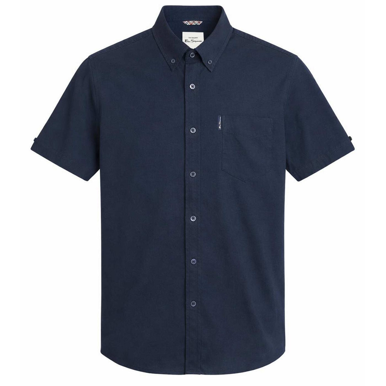 Ben Sherman Short Sleeve Signature Oxford Shirt in Dark Navy