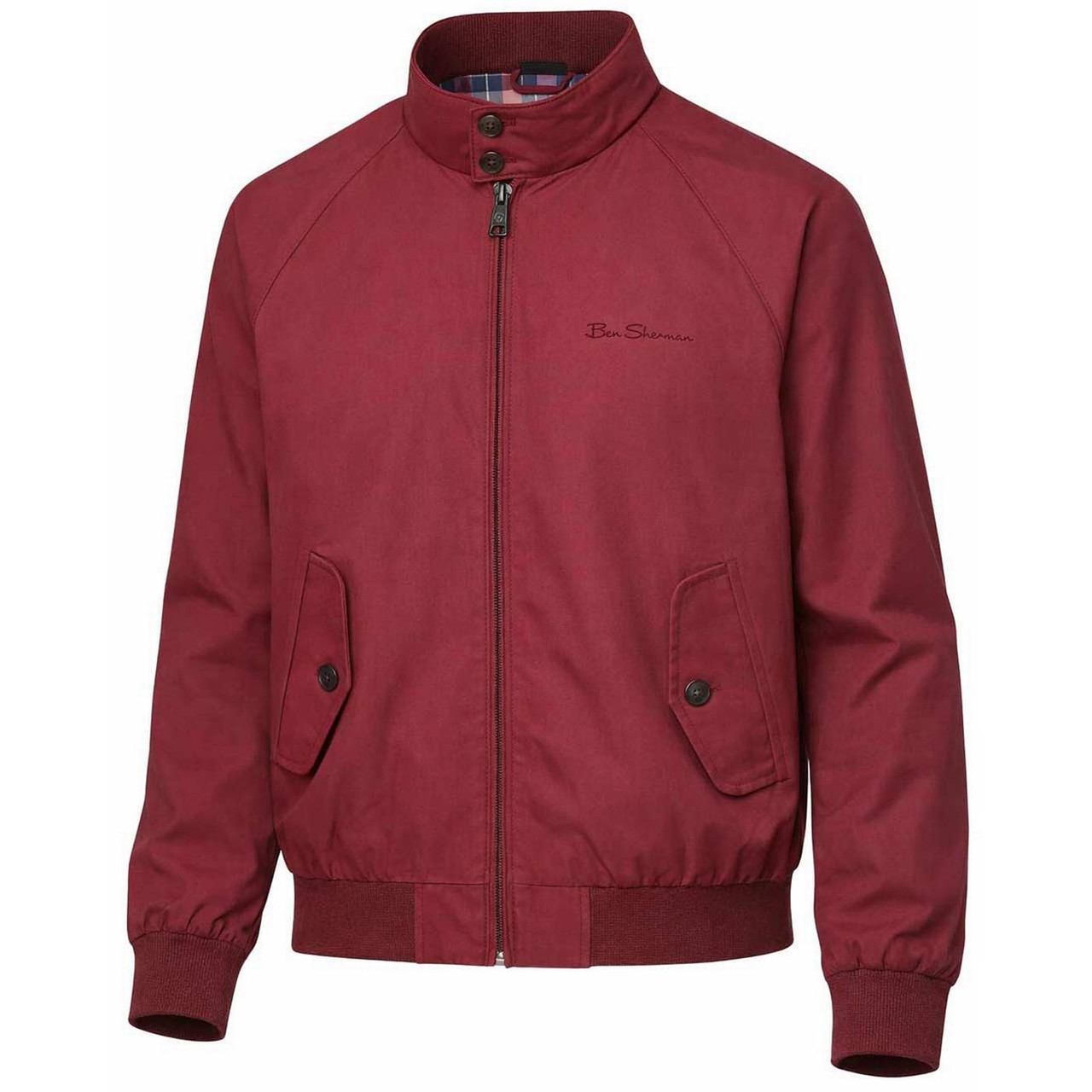 Ben Sherman Signature Mod Harrington Jacket in Cherry Red