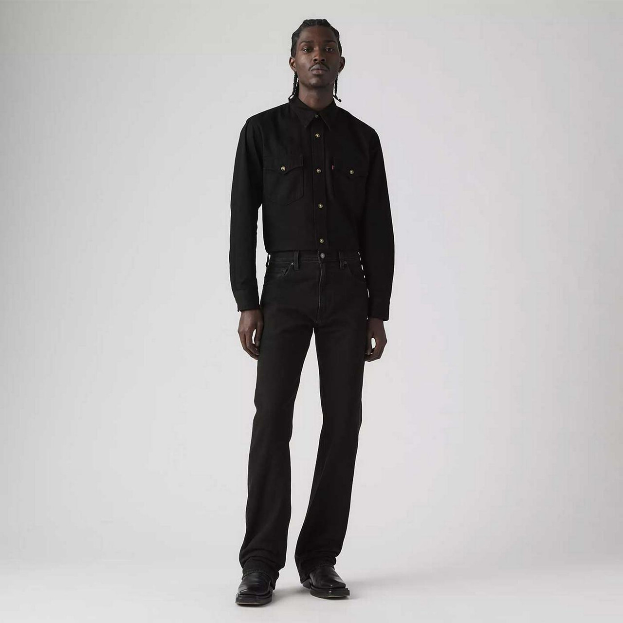 Levi's 517 Bootcut Mens Denim Jeans in Welcome To The Rodeo Black