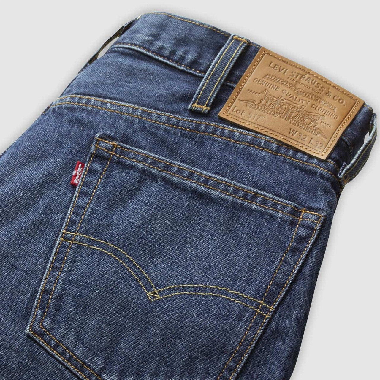 Levi's 517 Bootcut Rigid Denim Jeans in Old Western Roads Blue