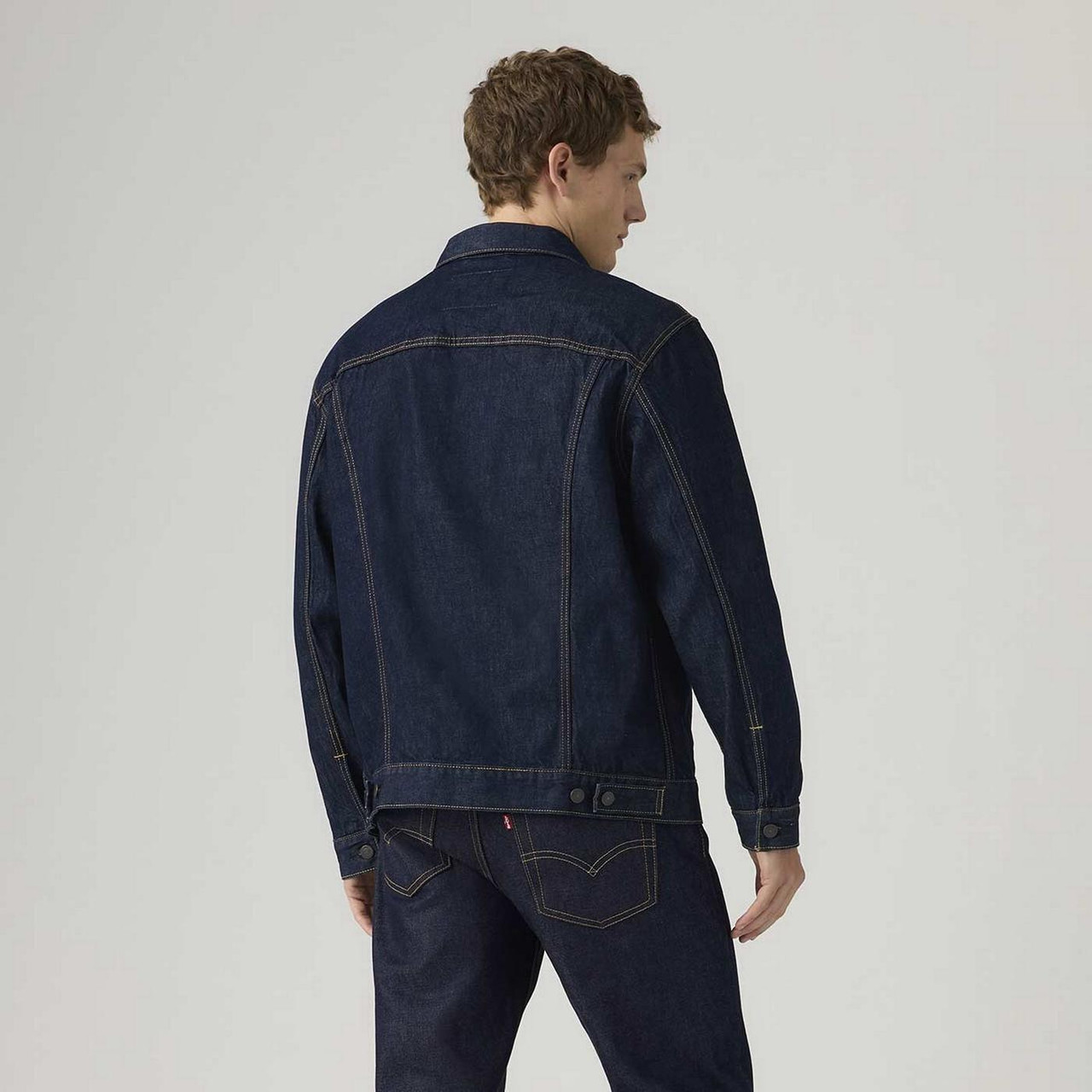 Levi's Type III Relaxed Denim Trucker Jacket in Wash It Out Rinse Blue