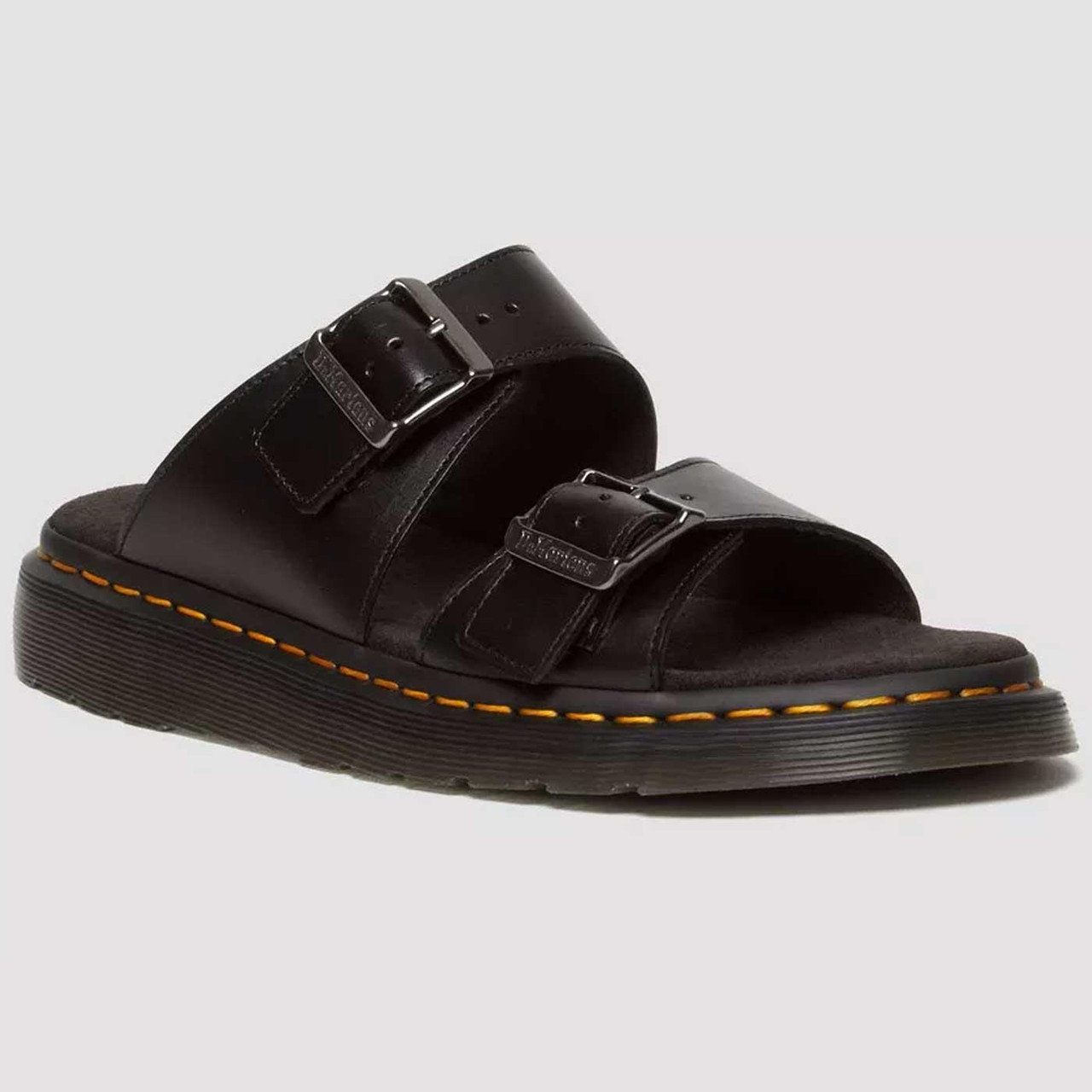 Dr. Martens Josef Sandals in Black Josef Black Analine Buckle Sandal — Downes main image 3