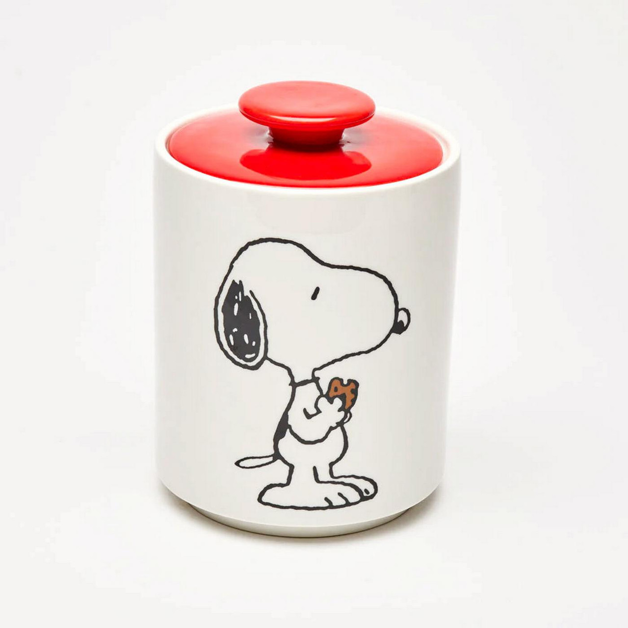 Magpie x Peanuts Snoopy Retro 70s Cookie Jar in White/Red