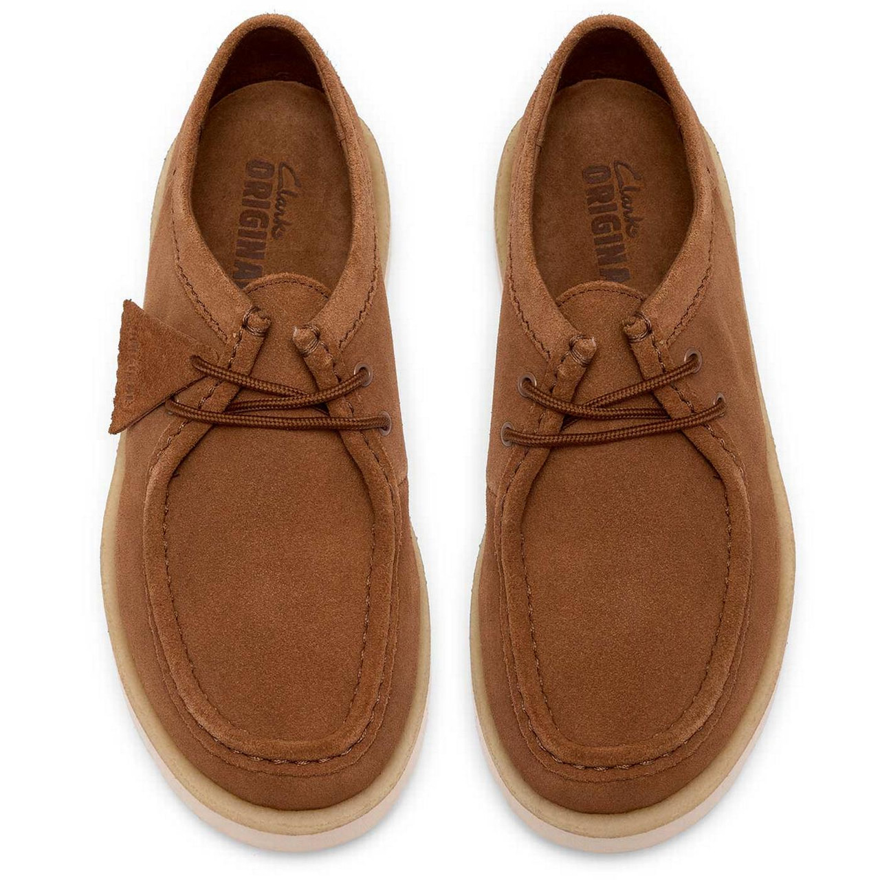 Clarks Originals Meare Walla Moccasin Suede Shoes in Cola