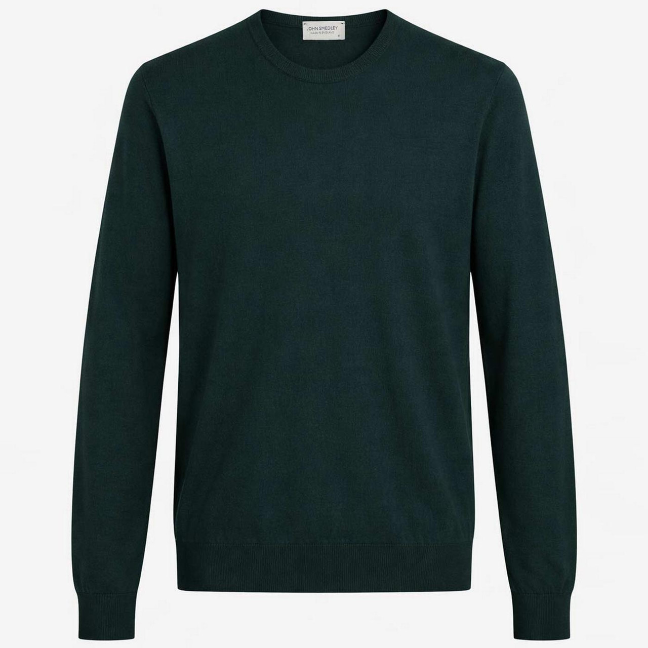John Smedley Hatfield Made in England Pullover in Rainforest Dark