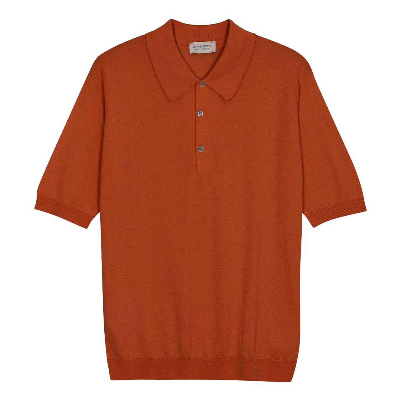 John Smedley Isis Sea Island Cotton Polo Shirt Red