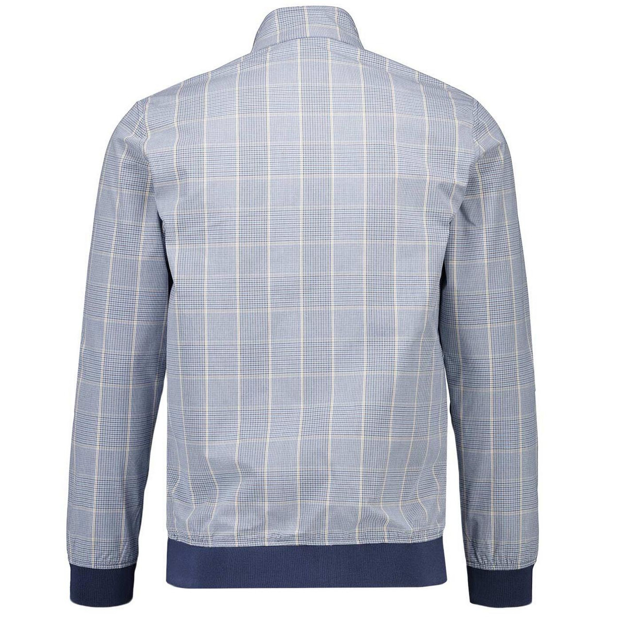 Gabicci Vintage Hadrian Check Harrington Jacket in Delft Blue