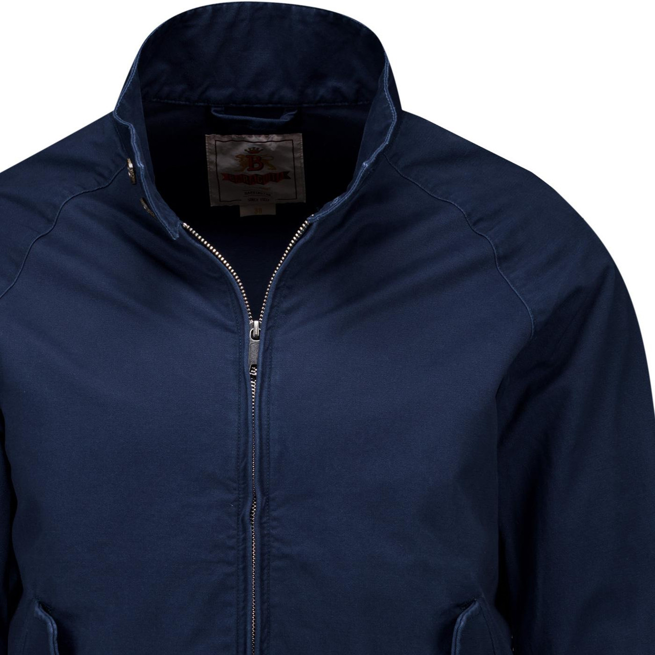 Baracuta G9 Twill Men's Mod Harrington Jacket in Navy