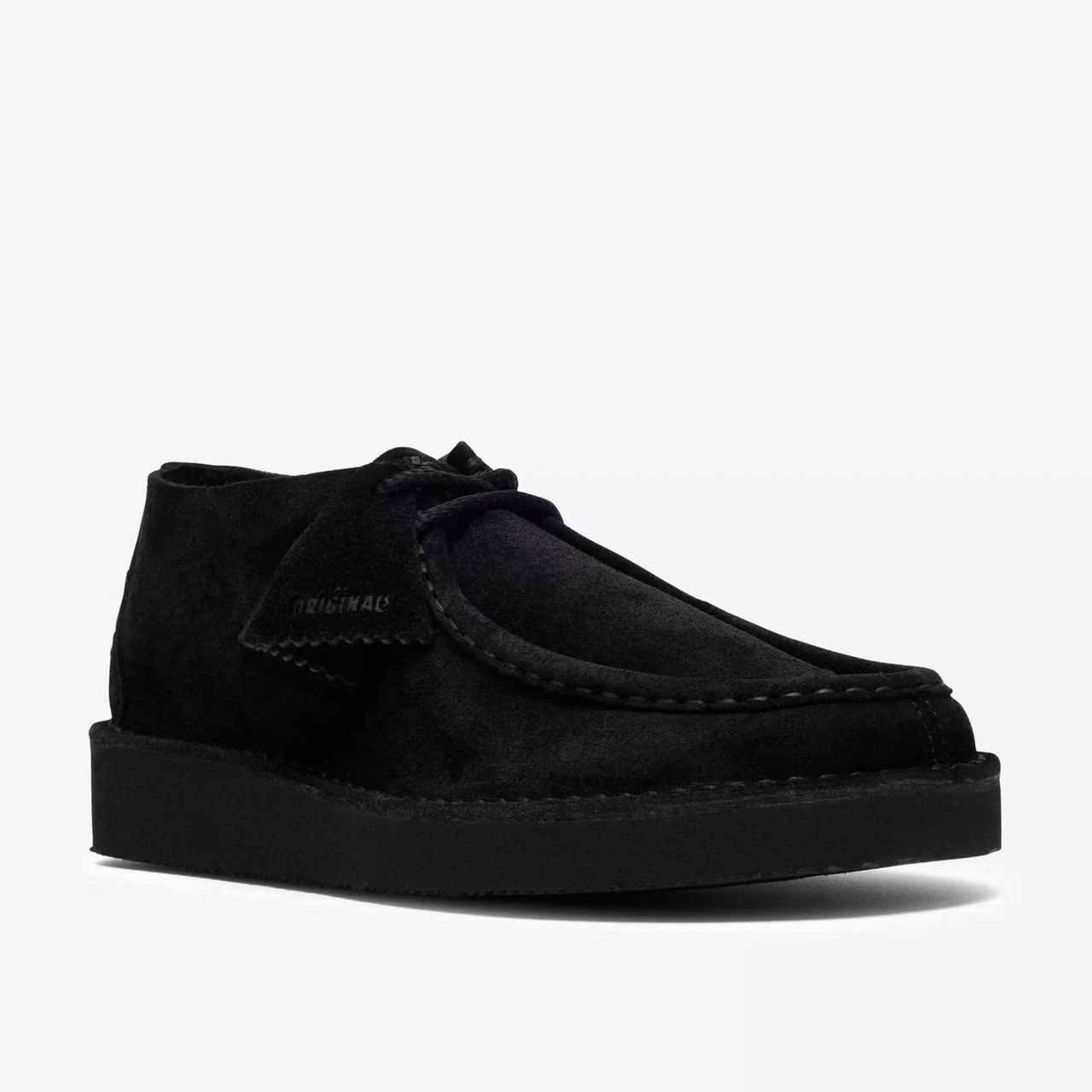 Clarks Nomad Wallabee Men\'s Black Suede Loafers Crepe Sole Brand New In Box Clarks Wallabee | Black Suede | Canoe Club main image 3