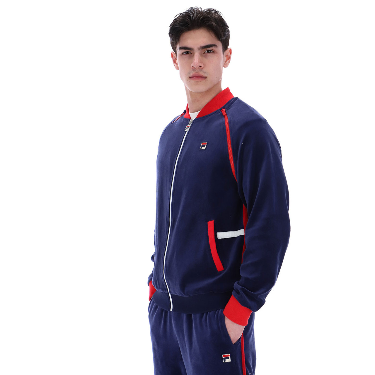 Fila Vintage Daniele Archive 80s Zip-Off Sleeve Velour Track