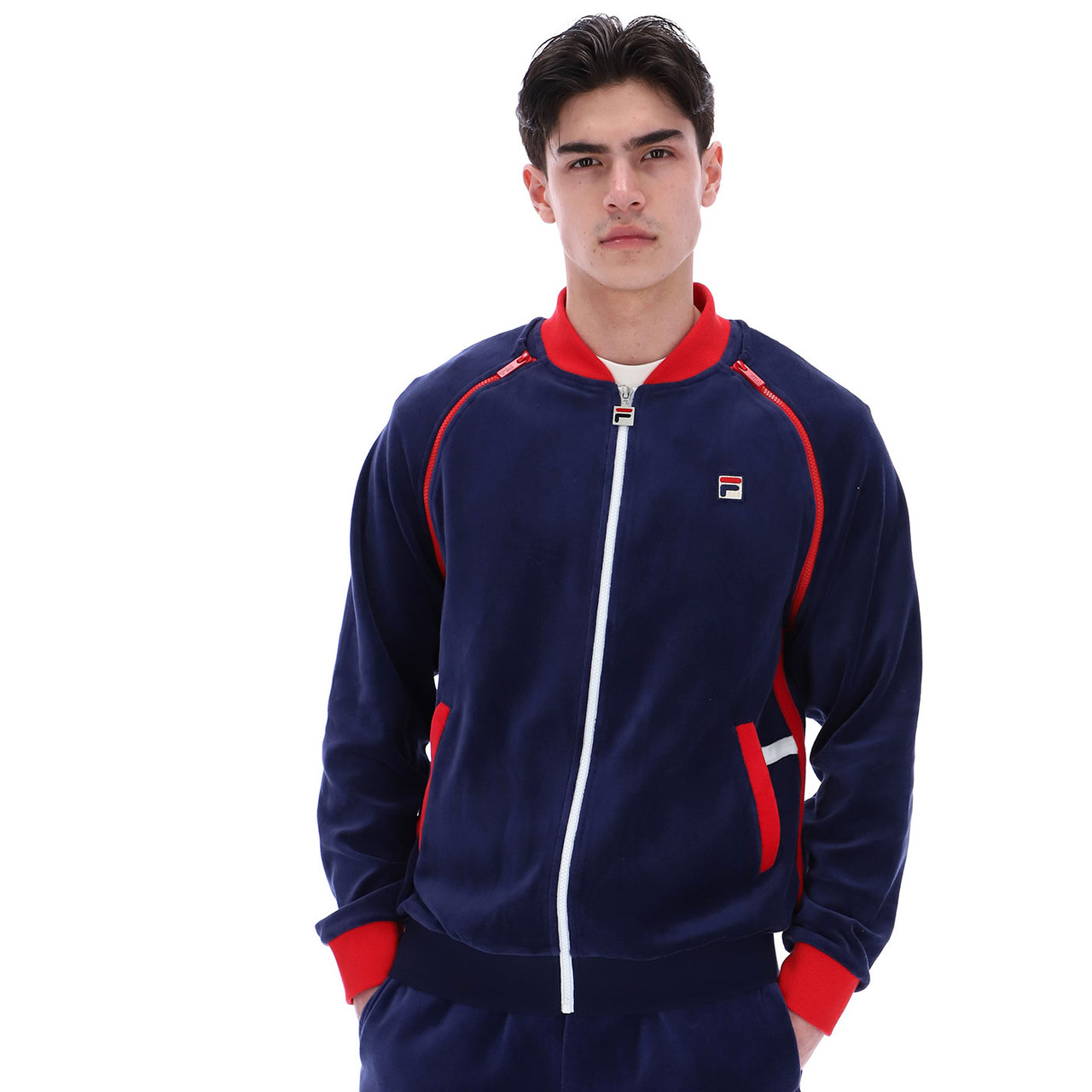 Fila Vintage Daniele Archive 80s Zip-Off Sleeve Velour Track 