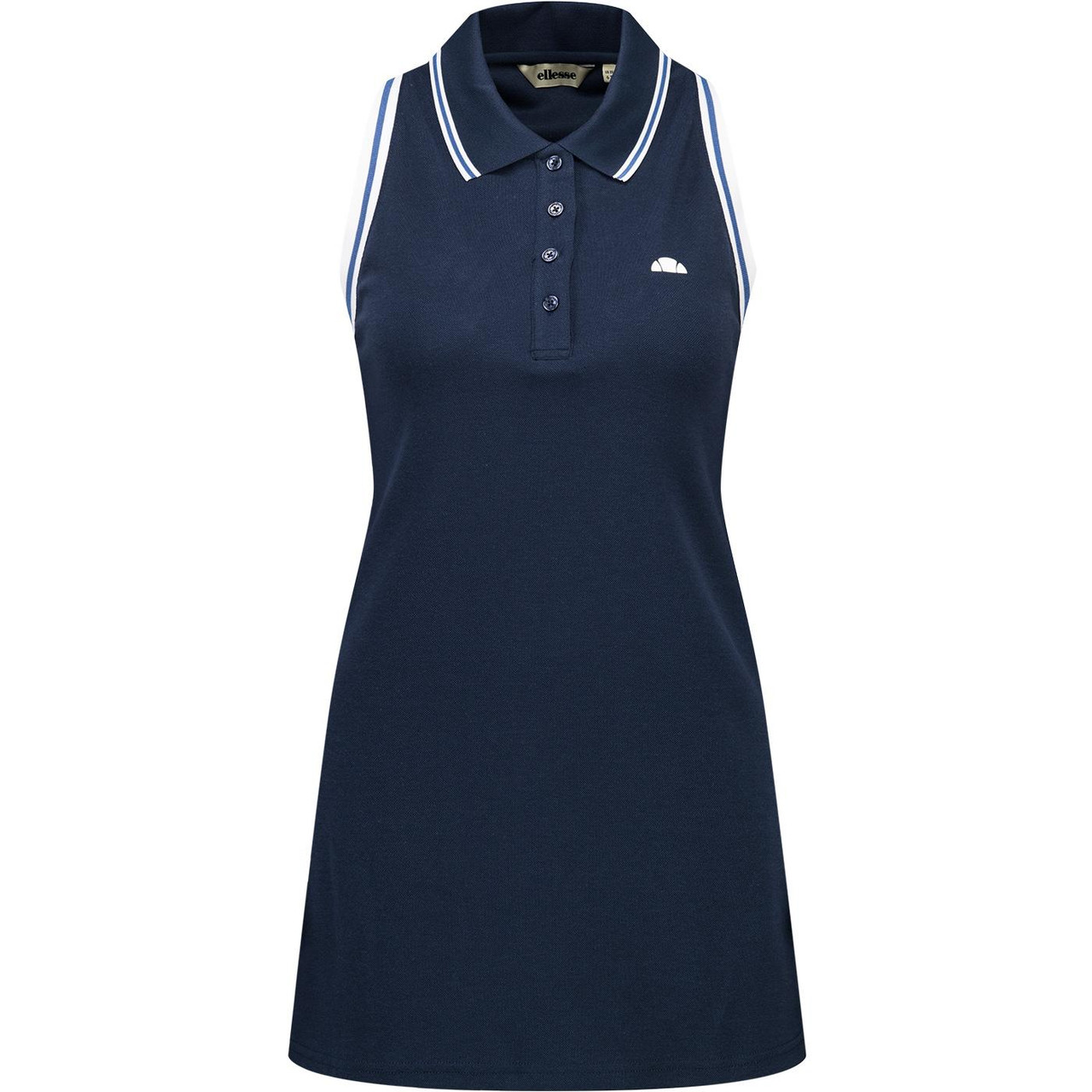 Ellesse Otran Women's Retro Racerback Tennis Dress with Shorts in Navy