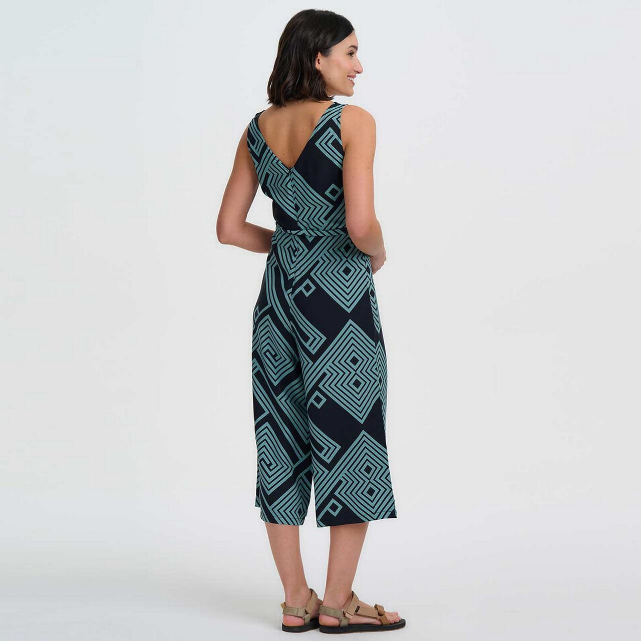 house on the hill ノースリーブ　jumpsuit Sugarhill Brighton Lamiah Retrp Geometric Cropped Jumpsuit in