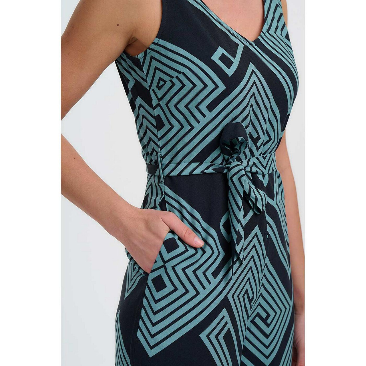 Sugarhill Brighton Lamiah Retrp Geometric Cropped Jumpsuit in