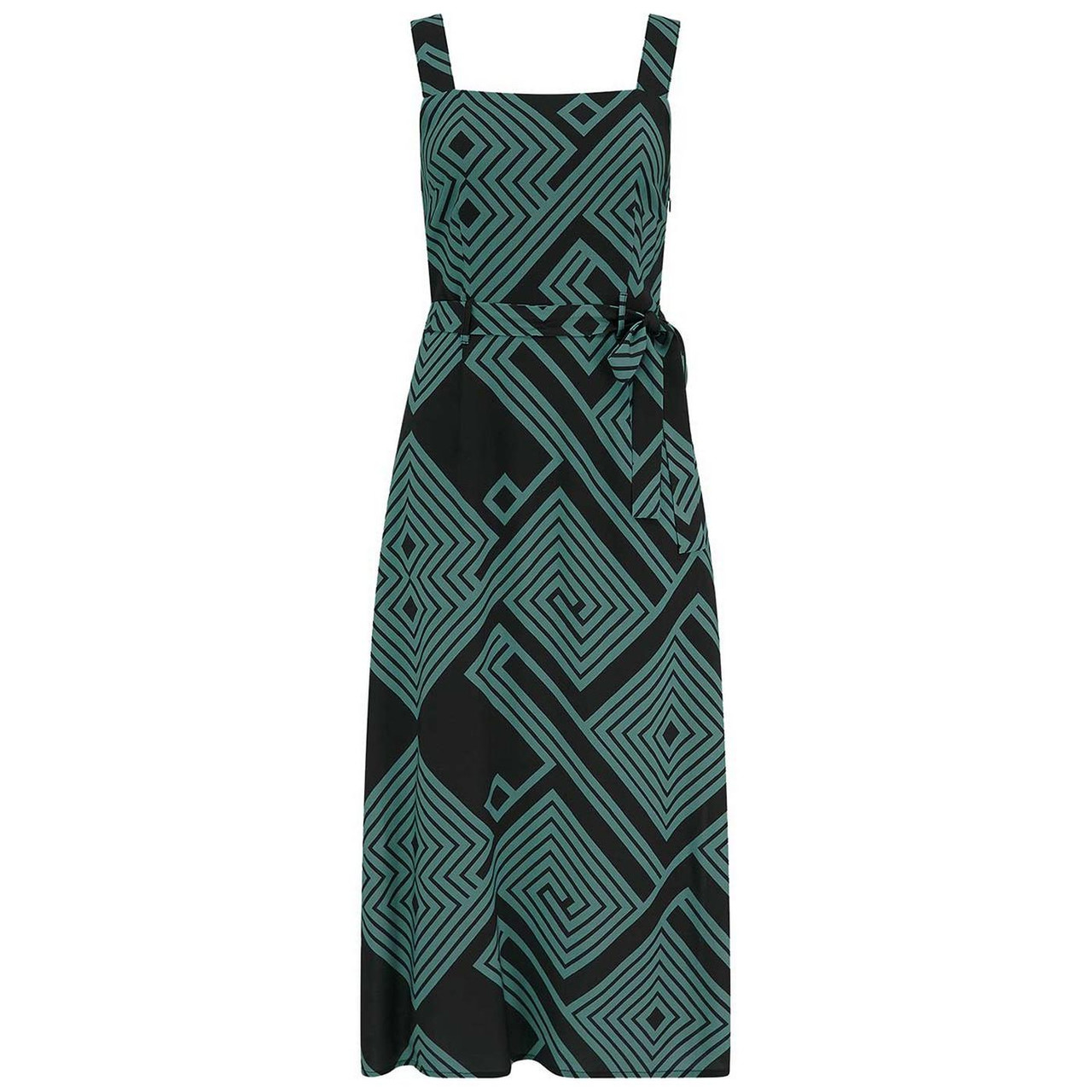 Sugarhill Elva Retro Geometric Lines Sundress Sugarhill Elva Retro Geometric Lines Sundress
