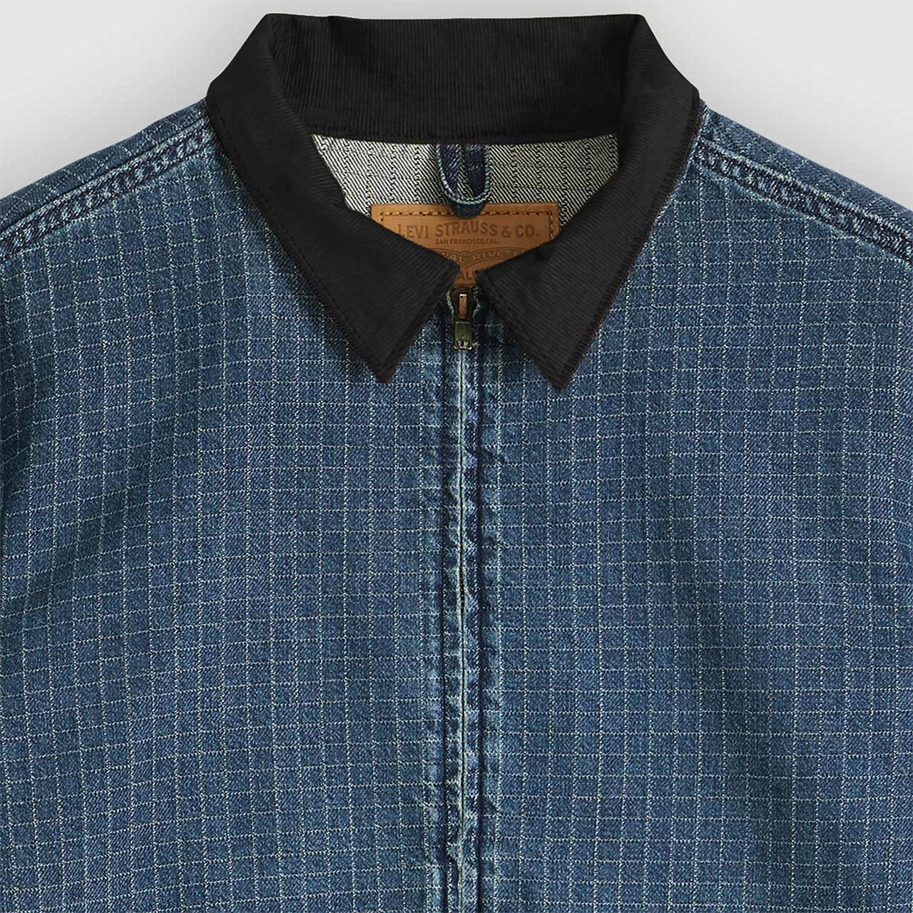 Levi's Castro Mechanics Full-Zip Dobby Jacket in Indigo Garage