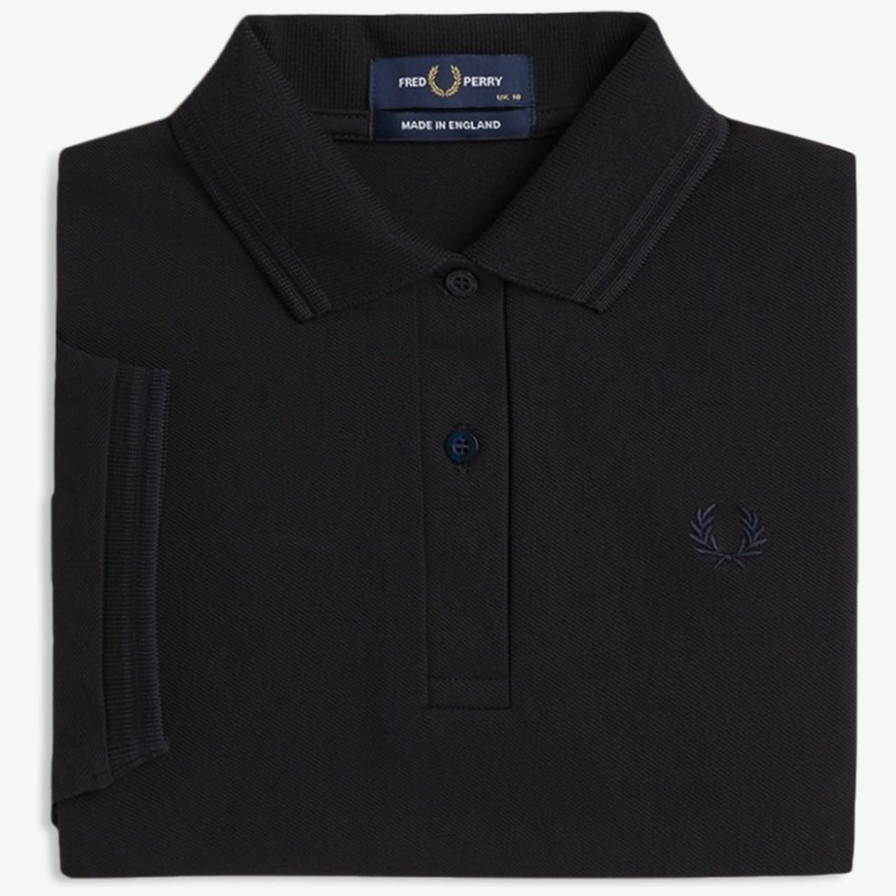 Fred Perry G12 Women's Made In England Tonal Twin Tipped Polo in Navy