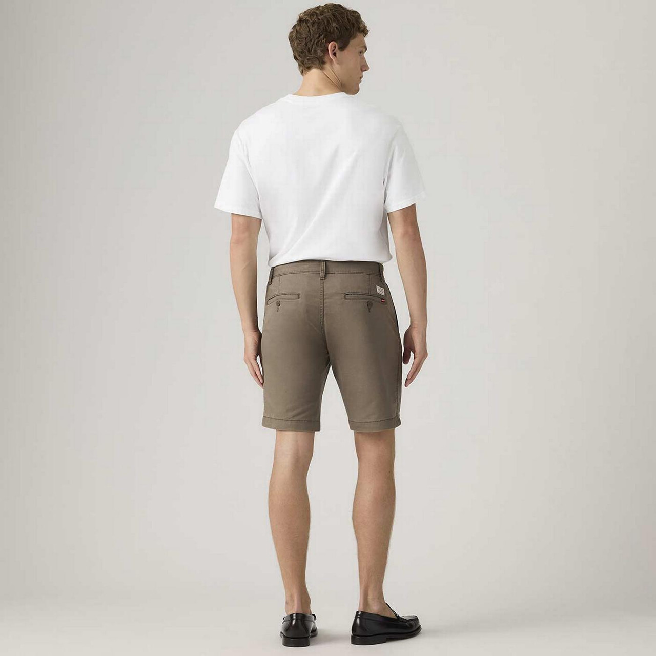 Levi's XX Chino II Linen Twill Summer Shorts in Maitake Brown