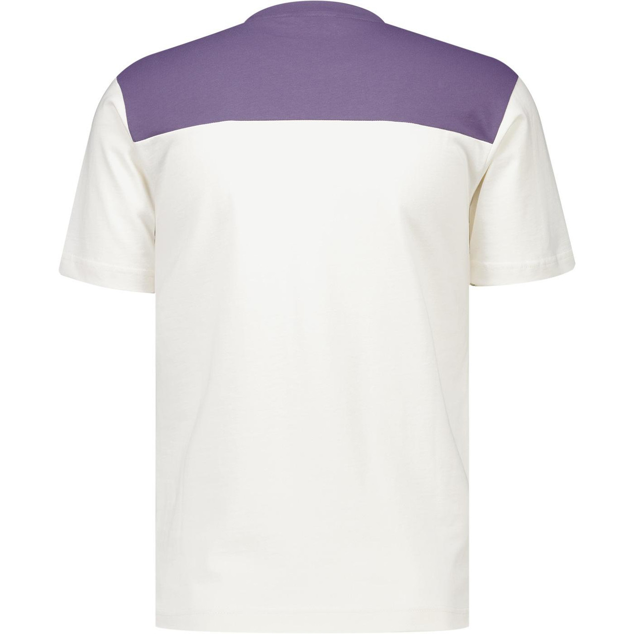 Ellesse Vignola Colour Block Retro 80s T-shirt in White/Lilac
