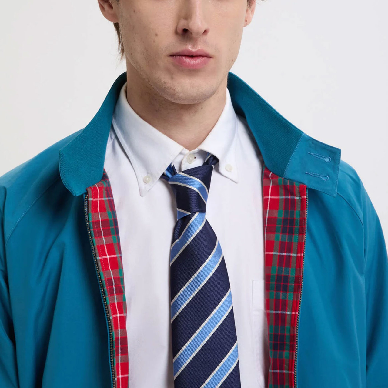 Baracuta G9 Mod Made in England Harrington in Cornish Blue
