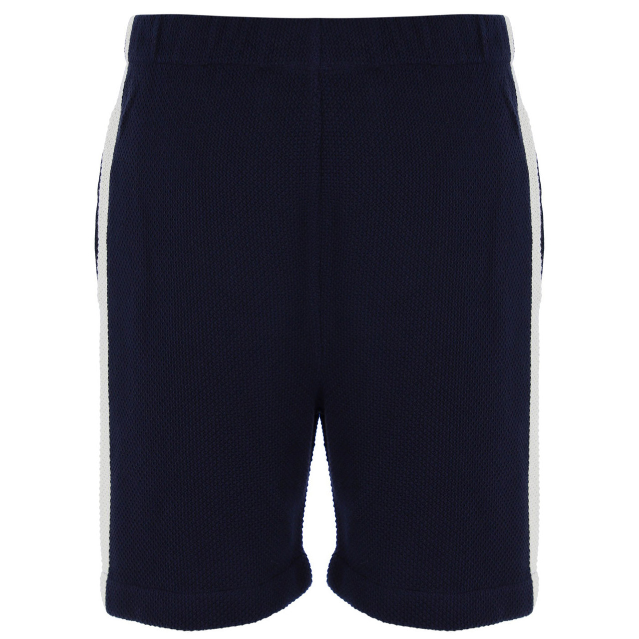 Sergio Tacchini Fratelli Crochet Knit Resort Shorts in Maritime Blue