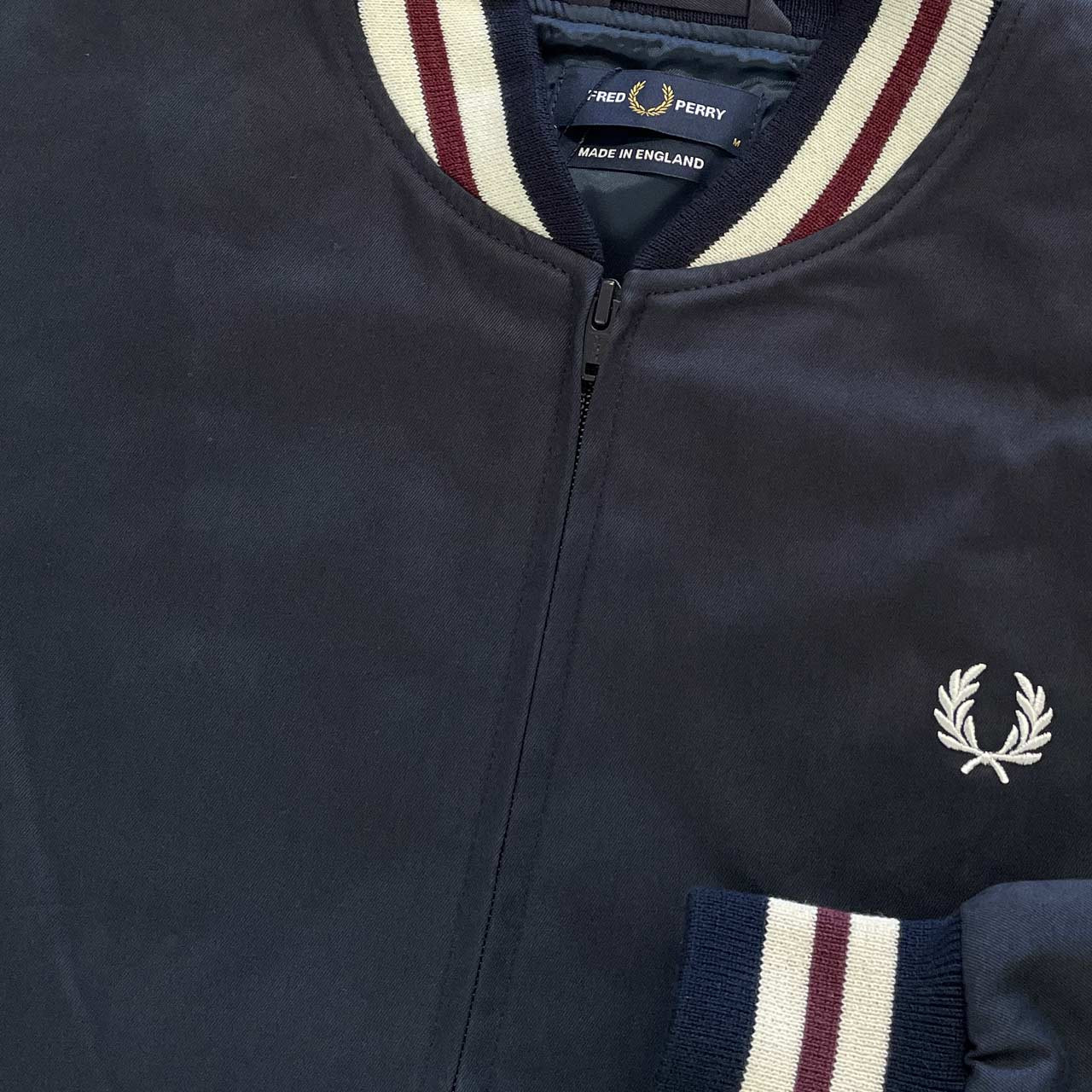 Fred Perry Made on England Mod Tennis Bomber Jacket in Navy