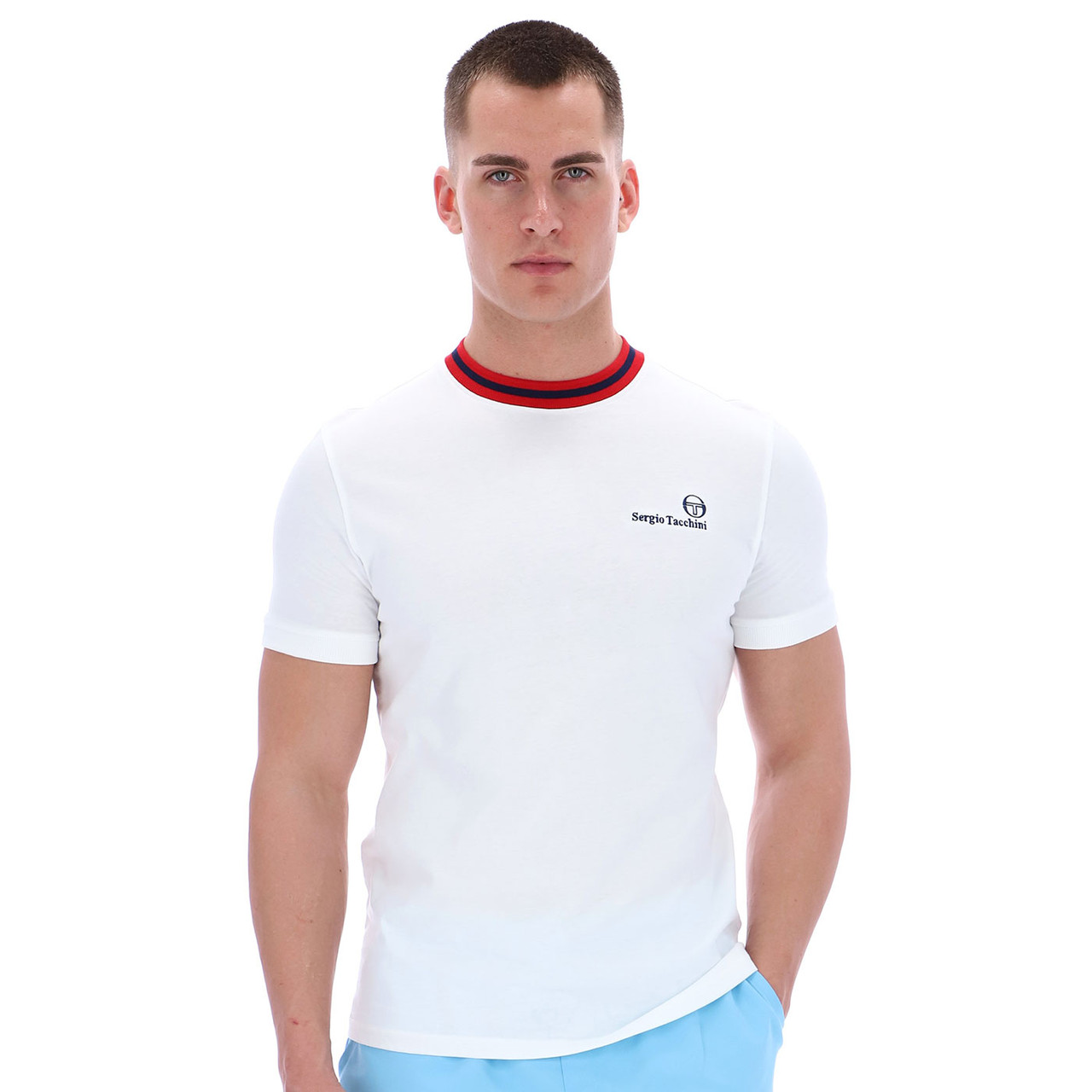 Sergio Tacchini Rainer FC Archivio 80s Football T-shirt in White