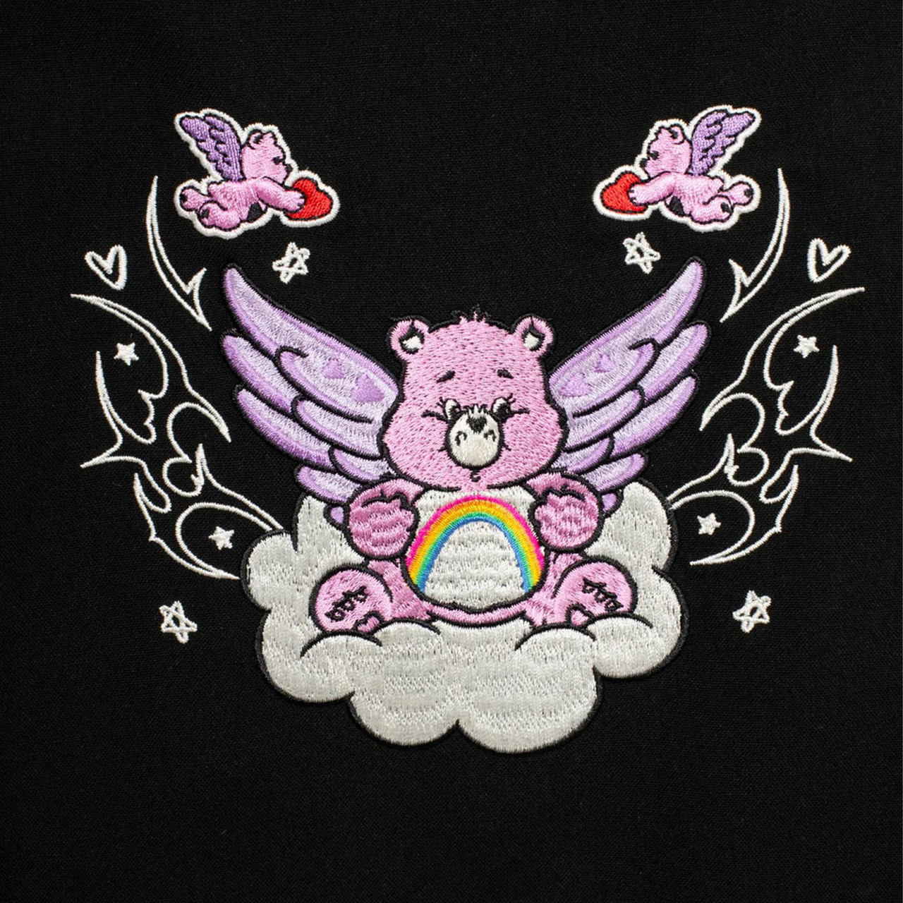 Hell Bunny x Care Bears Cheer Bear Mini Skirt in Black