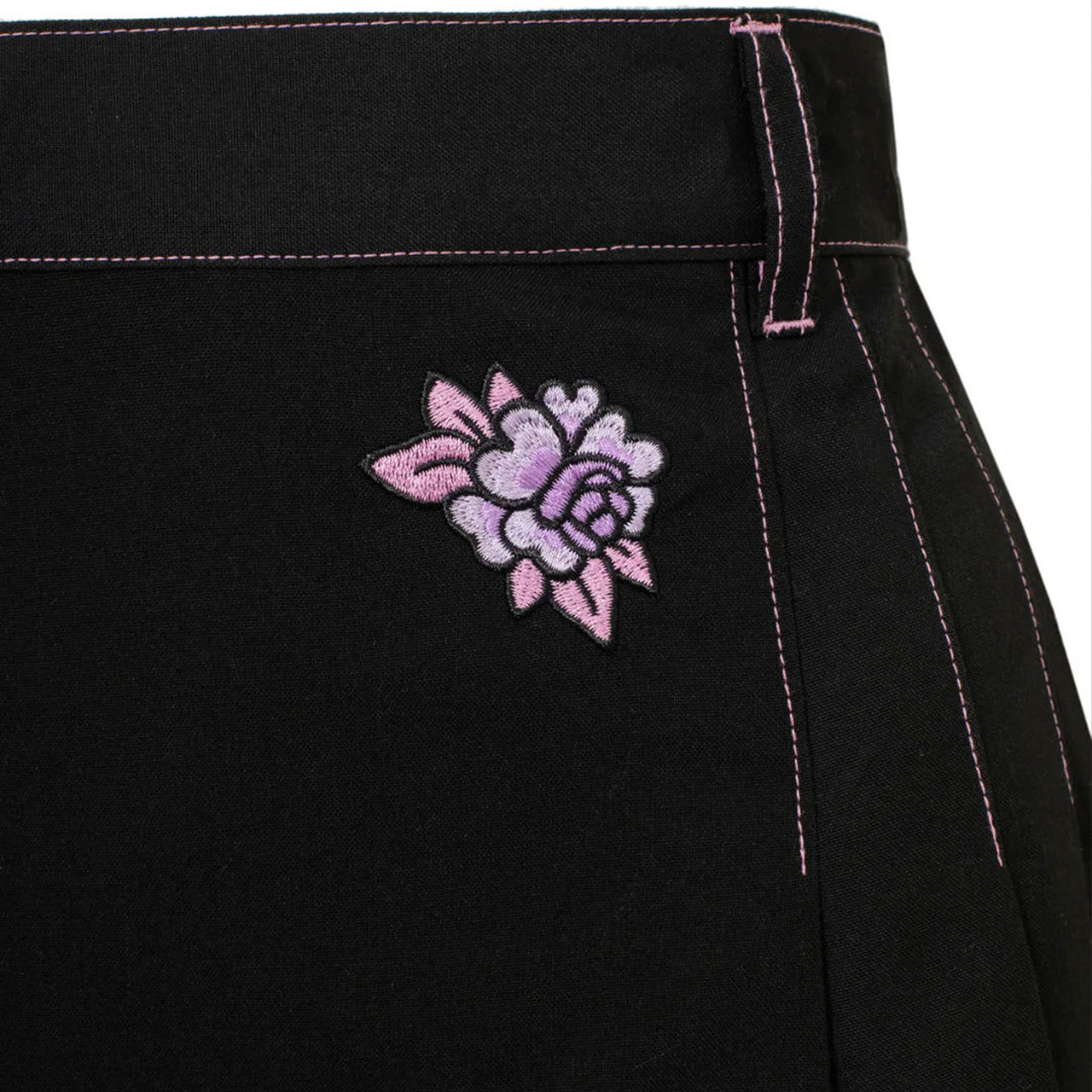 Hell Bunny x Care Bears Cheer Bear Mini Skirt in Black
