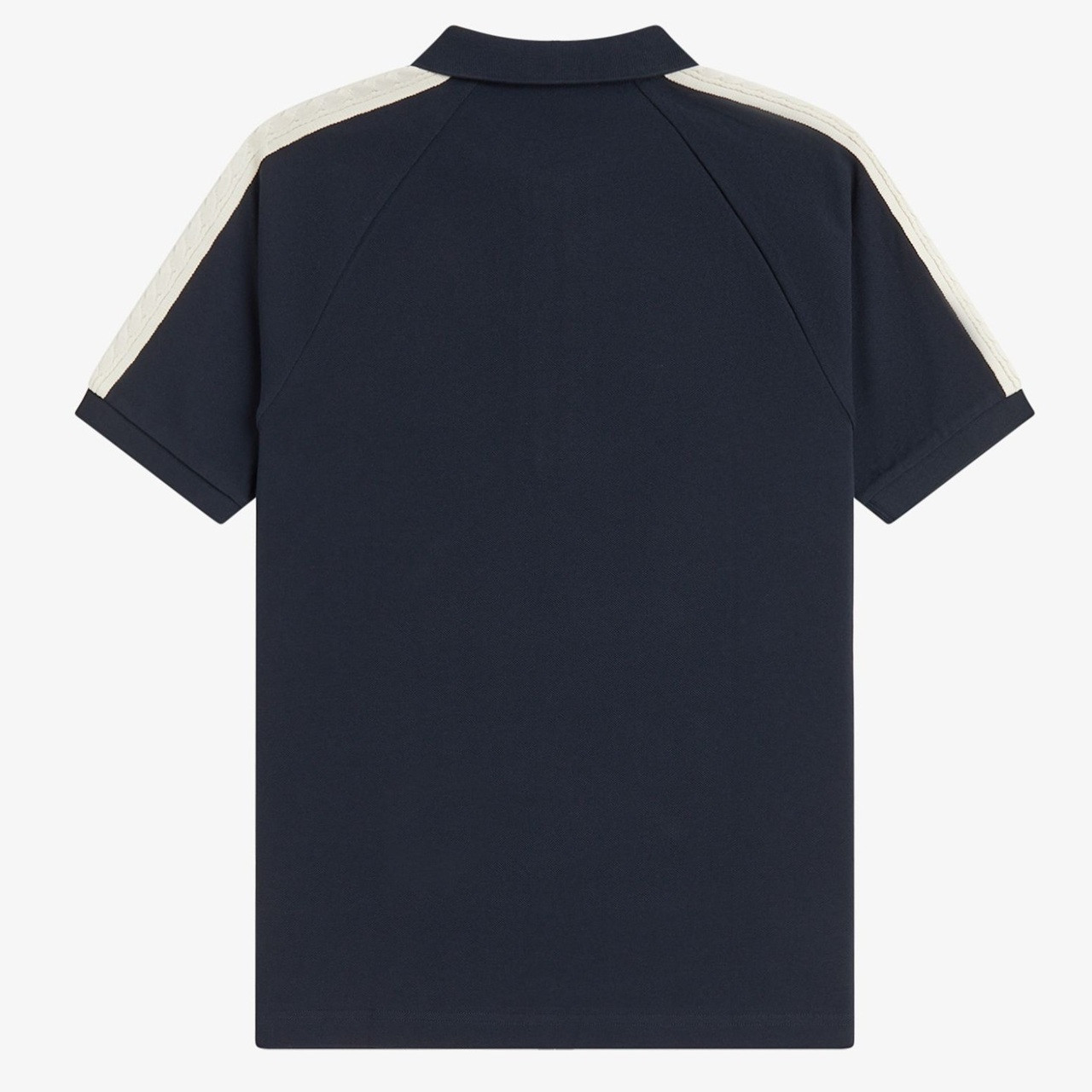 Fred Perry Men's Cable Taped Polo Shirt in Navy