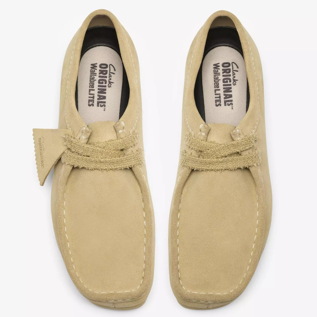 Clarks Originals Women's Wallabee Lite Suede Shoes in Maple
