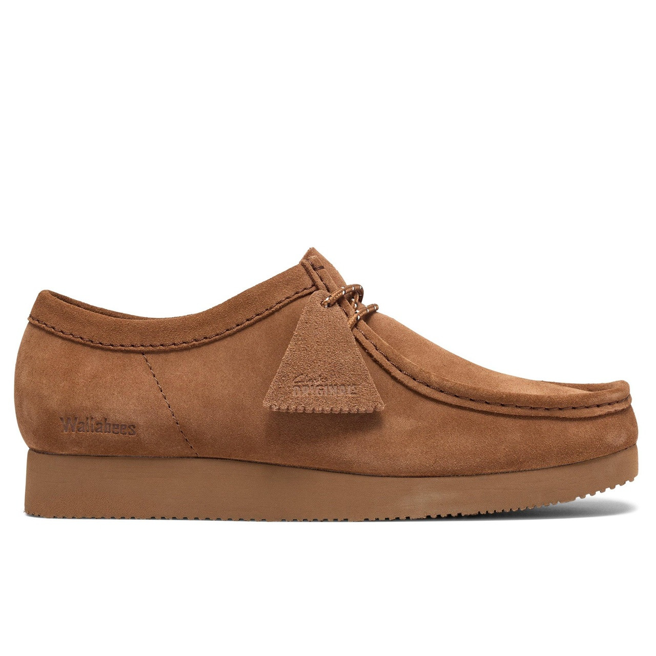 Clarks Originals Men's Wallabee Lite Moccasin Shoes in Cola Suede