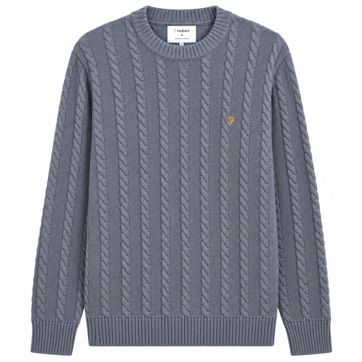 [Farah Knight Men's Retro Cable Knit Jumper]