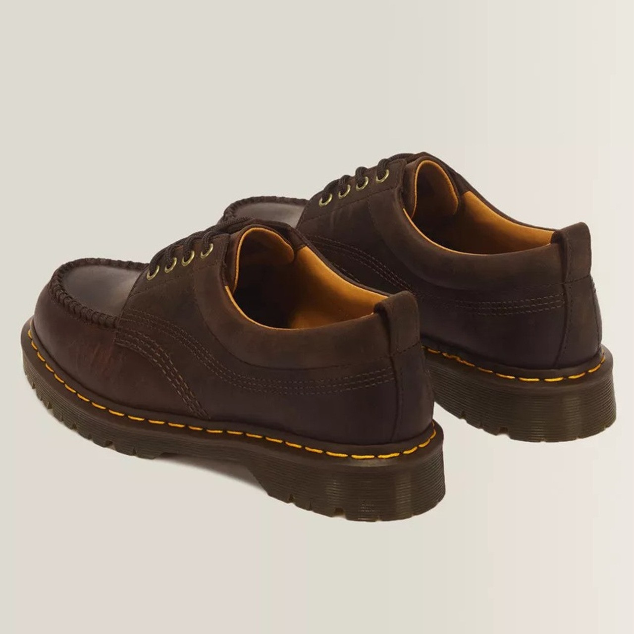 Dr. Martens Shoes Mens Size 10‎ Brown Leather Lace Up Comfort Low Top Sneakers Dr Martens Shoes Mens 8 M Oxford Casual AW004 Brown Genuine  main image 2