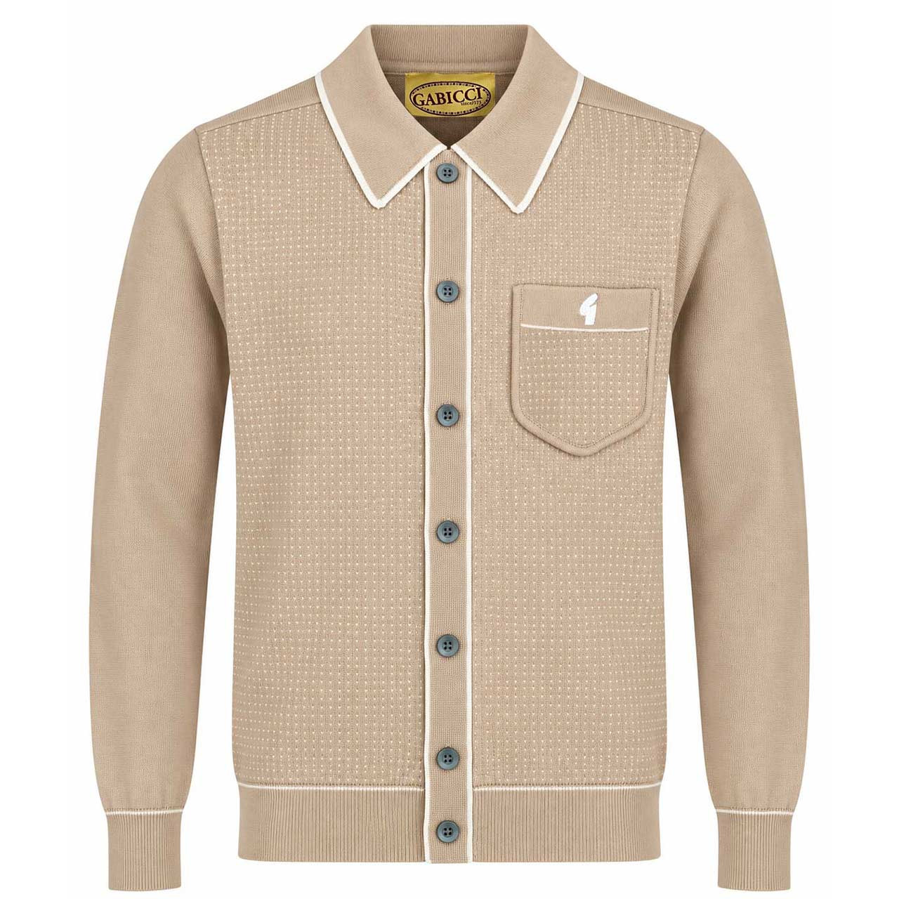Gabicci Vintage Archive Di Lello Cardigan Caramel | Atom Retro