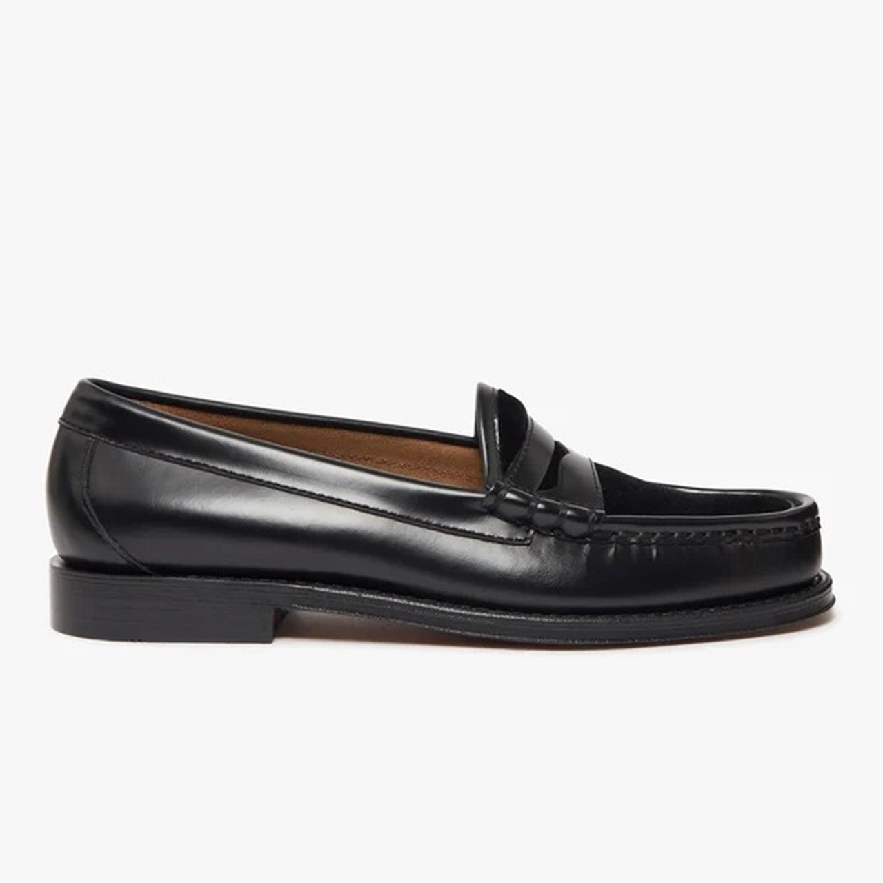 Bass Weejuns Heritage Larson Velvet Penny Loafers in Black