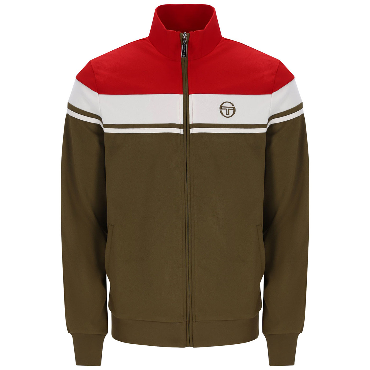 Sergio Tacchini Damarindo Retro 80s Track Jacket in Adrenaline