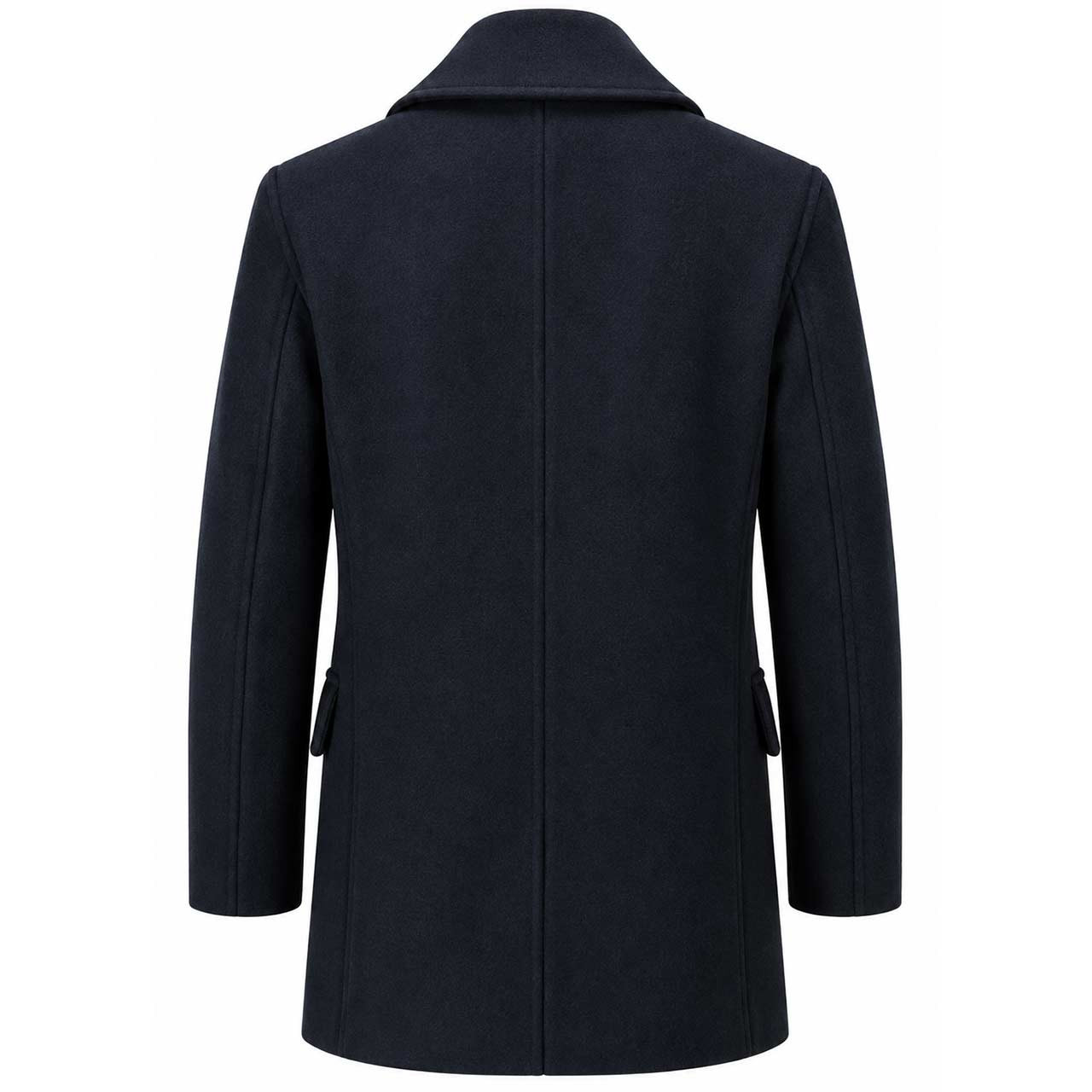 Gloverall Churchill Made in England Melton Peacoat Navy