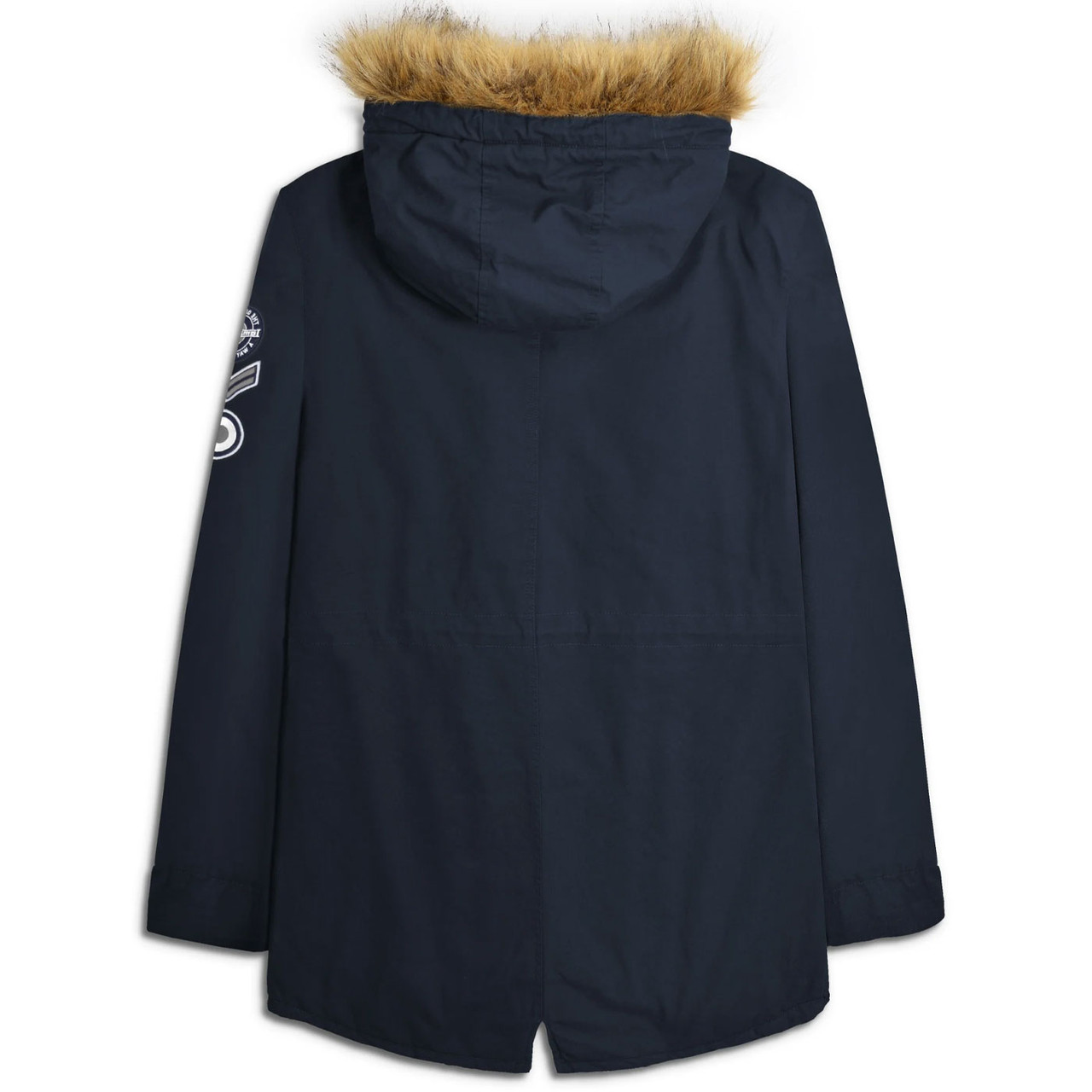 Lambretta Sherpa Lined Mod 60s Fishtail Parka in Dark Navy